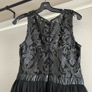 Vintage black dress with sexy peekaboo top - NWOT